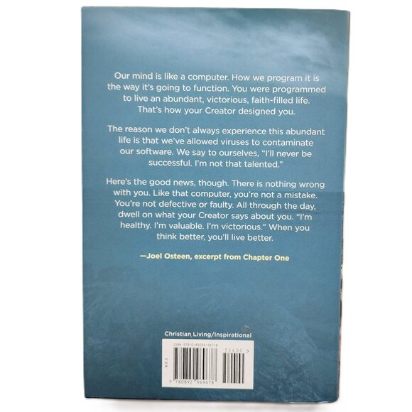 Think Better, Live Better: A Victorious Life Begins in Your Mind by Osteen - Picture 7 of 7